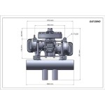 DLE120HD Drohnen motor 7,2 kW wasser gekühlter Hybrid-Strom generator Benzinmotor Elektro-Kit